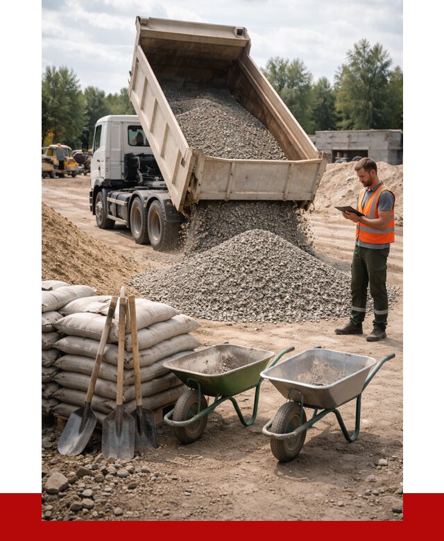 Доставка нерудных материалов в Ярославле от 1232 руб. | ПРОНЕРУДРсл