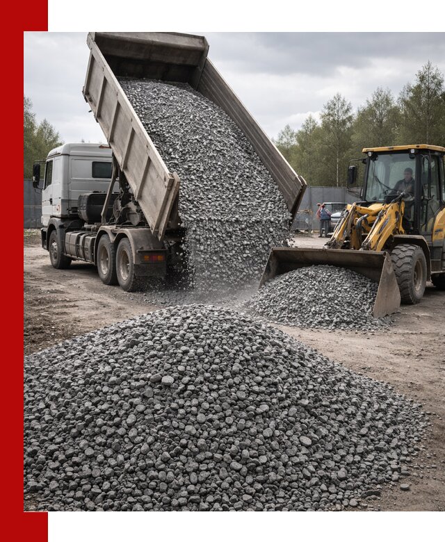 Доставка и продажа щебня гранитного в Ярославле