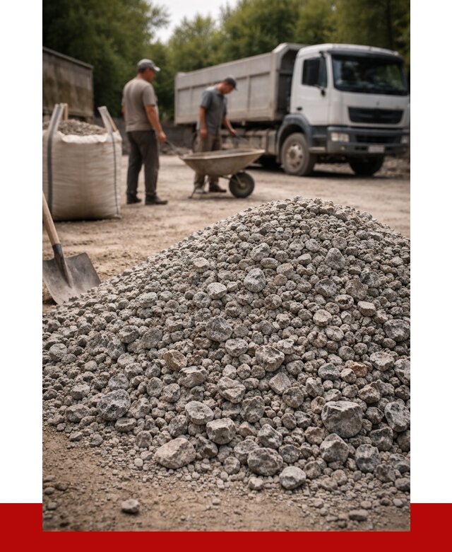 Гранитный щебень фракция 20-40 в Ярославле от 3286 руб. ПРОНЕРУДРсл