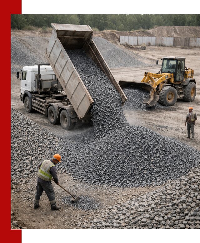 Щебень габбро-диабаз фр. 5-20 с доставкой в Ярославле