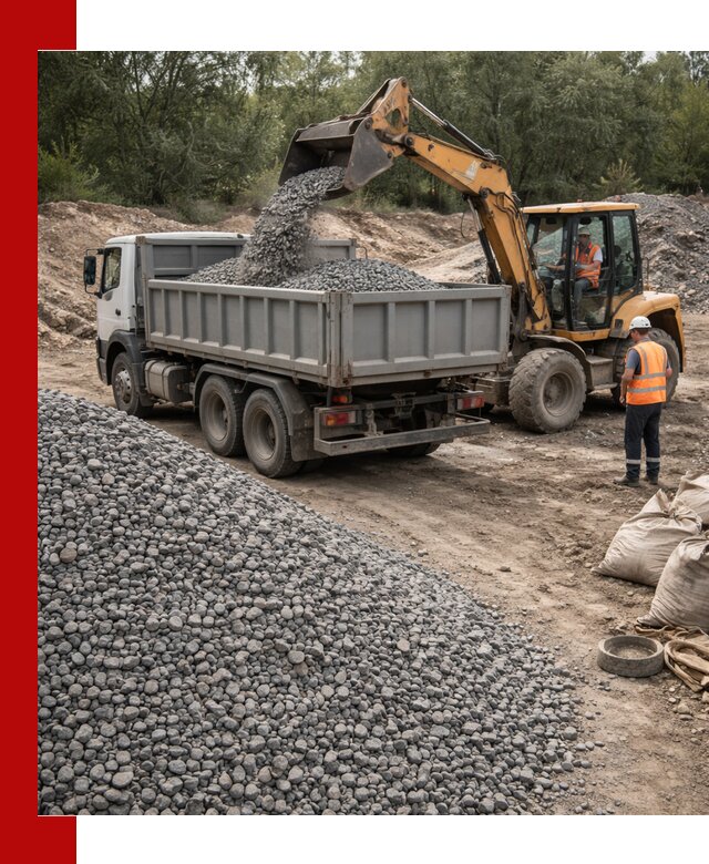 Доставка гравийного щебня в Ярославле оптом и в розницу