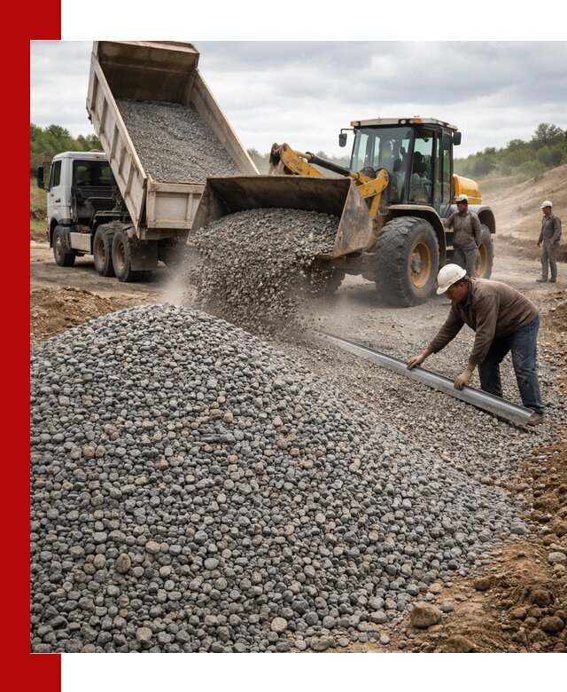 Гравийный щебень фракция 5-20 с доставкой в Ярославле
