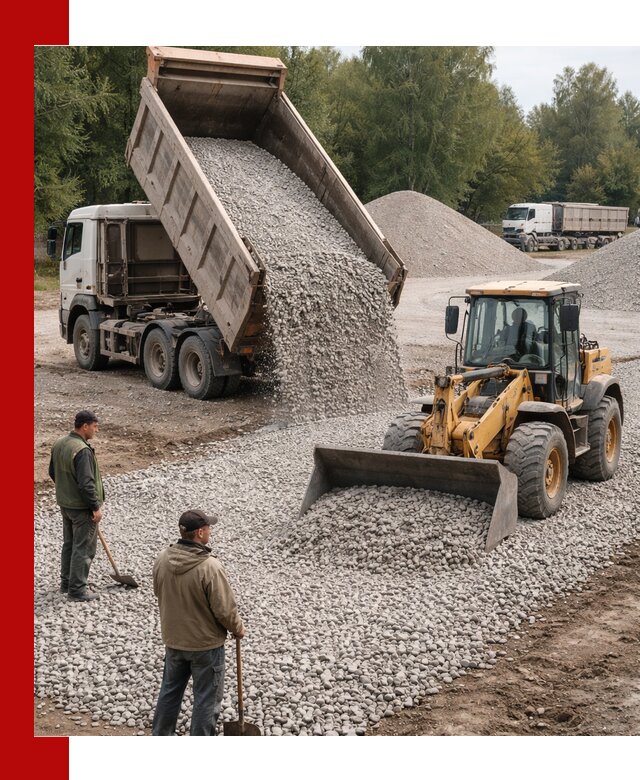 Купить гравийный щебень фракция 20-40 в Ярославле с доставкой