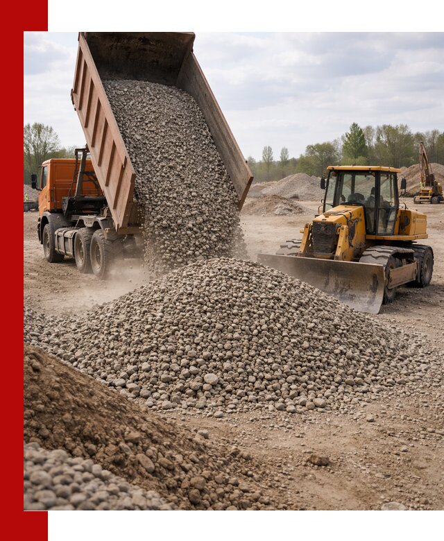 Доставка гравийного щебня фракции 40-70 в Ярославле