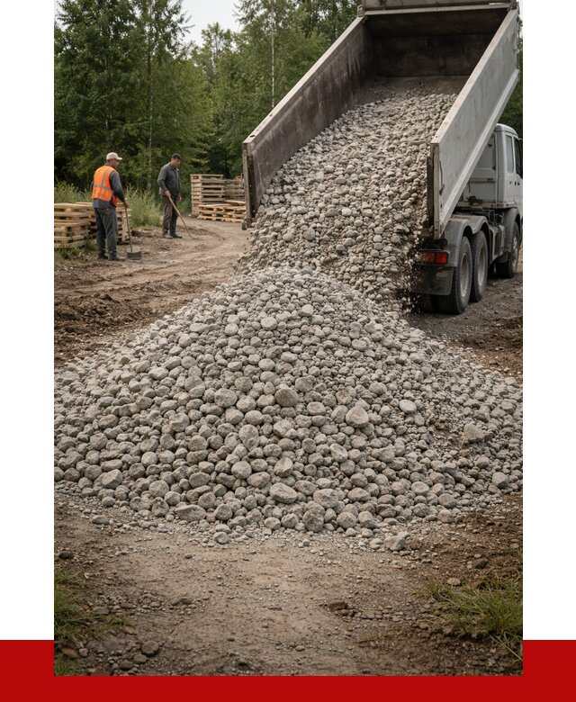 гравийный щебень фракция 70-120 в Ярославле от 2516 р. ПРОНЕРУДРсл