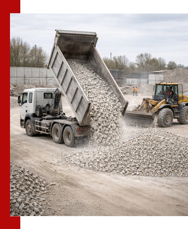 Доставка и продажа известнякового щебня в Ярославле