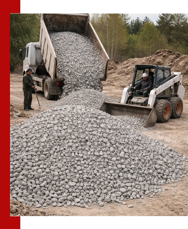 Доставка доломитового щебня в Ярославле напрямую от карьера