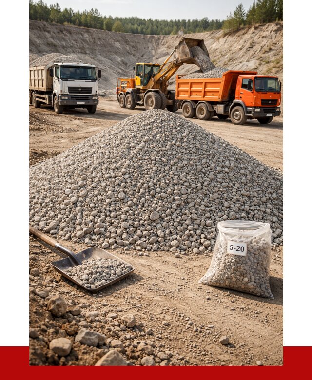 Доломитовый щебень фр. 5-20 в Ярославле от 4313 р. | ПРОНЕРУДРсл