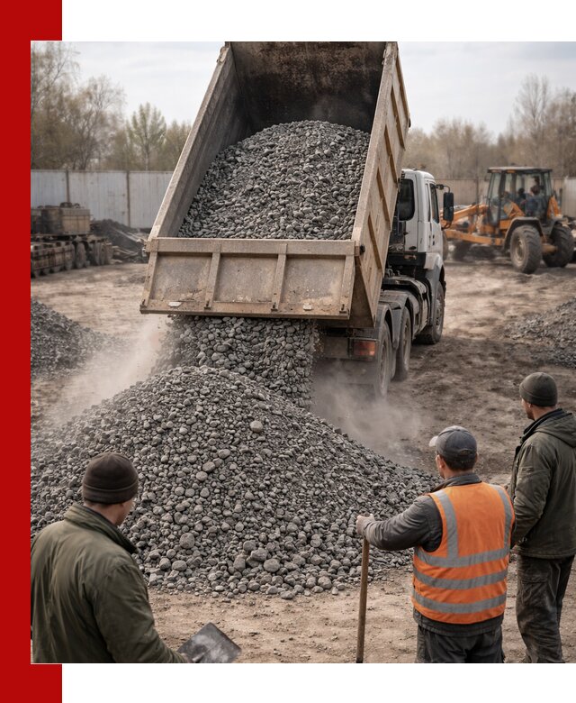 Доставка шлакового щебня в удобные сроки по выгодной цене в Ярославле