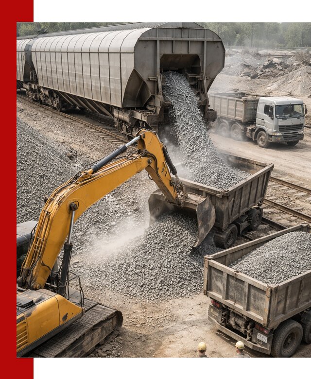 Доставка железнодорожного щебня в Ярославле крупными партиями быстрого отгруза