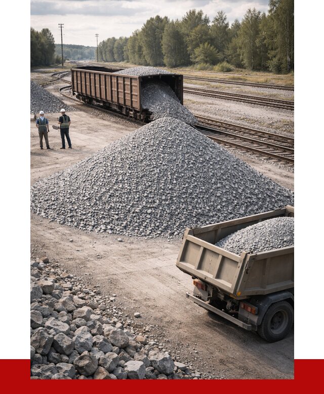 Железнодорожный щебень 20-60 в Ярославле от 1746 р. | ПРОНЕРУДРсл
