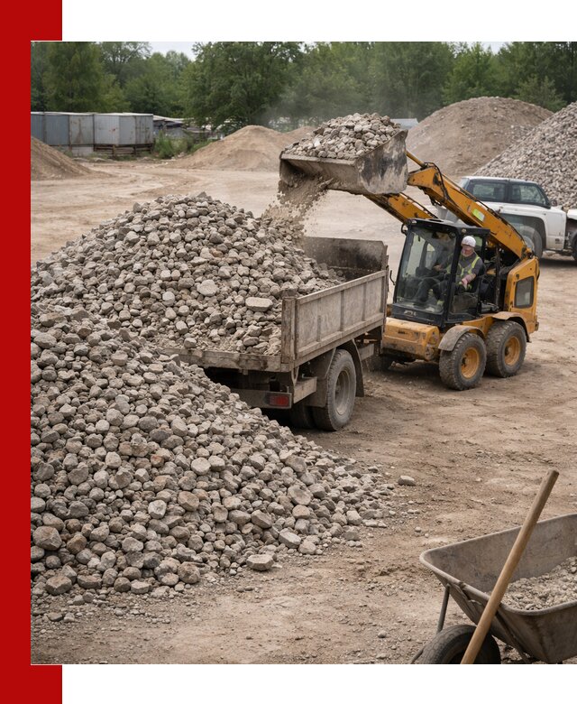 Доставка вторичного щебня в Ярославле для строительных работ