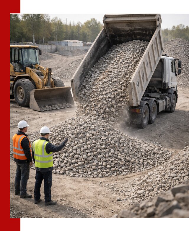 Вторичный щебень фракция 40–70 доставка в Ярославле