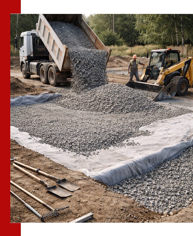 Щебень для фундамента с доставкой в Ярославле