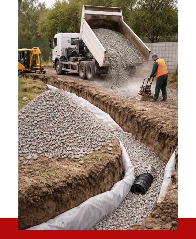 Щебень для дренажа в Ярославле от 1900 р., ПРОНЕРУДРсл доставка