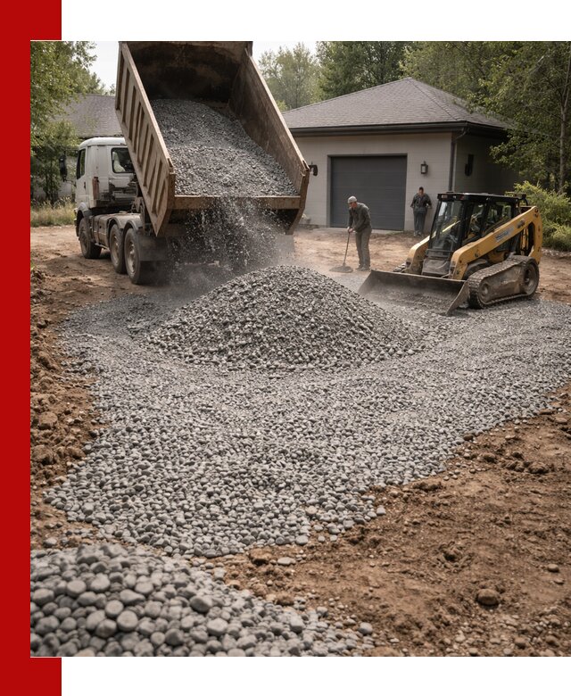 Щебень для парковки в Ярославле: доставка и укладка качественного материала