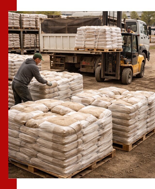 Карьерный песок в мешках с доставкой в Ярославле