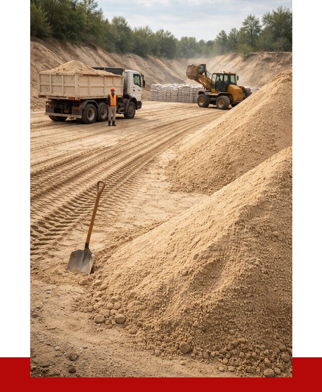 Карьерный песок мелкозернистый в Ярославле от 9241 р. | ПРОНЕРУДРсл