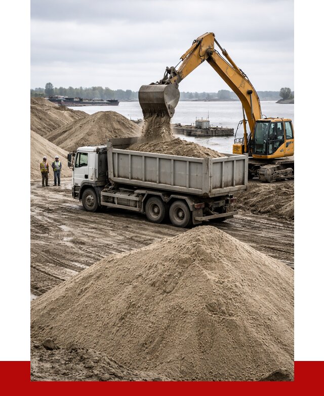 Купить речной песок навалом в Ярославле от 1848 р., ПРОНЕРУДРсл