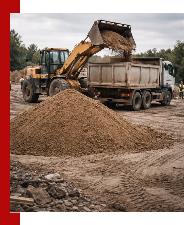Доставка речного песка навалом в Ярославле быстро и выгодно