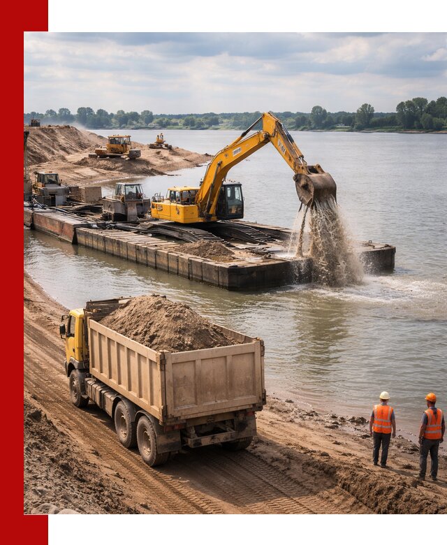 Намывной песок с доставкой в Ярославле оптом и в розницу