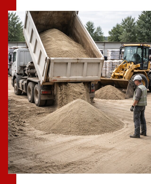 Поставка и доставка песка для бетона в Ярославле