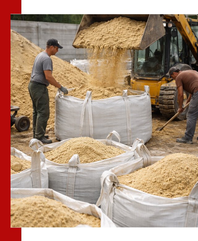 Поставка качественного песка для кладки в Ярославле