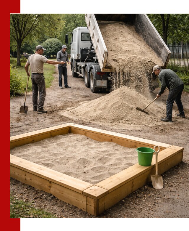 Песок для песочницы с доставкой в Ярославле недорого и чистый