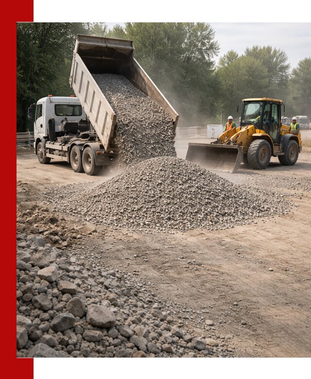 Гравий фракция 5–20 доставка в Ярославле оптом и в розницу