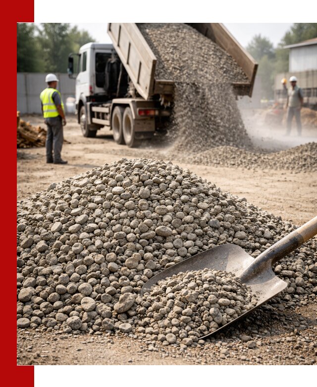 Доставка гравия фракции 20-40 в Ярославле с самосвалами