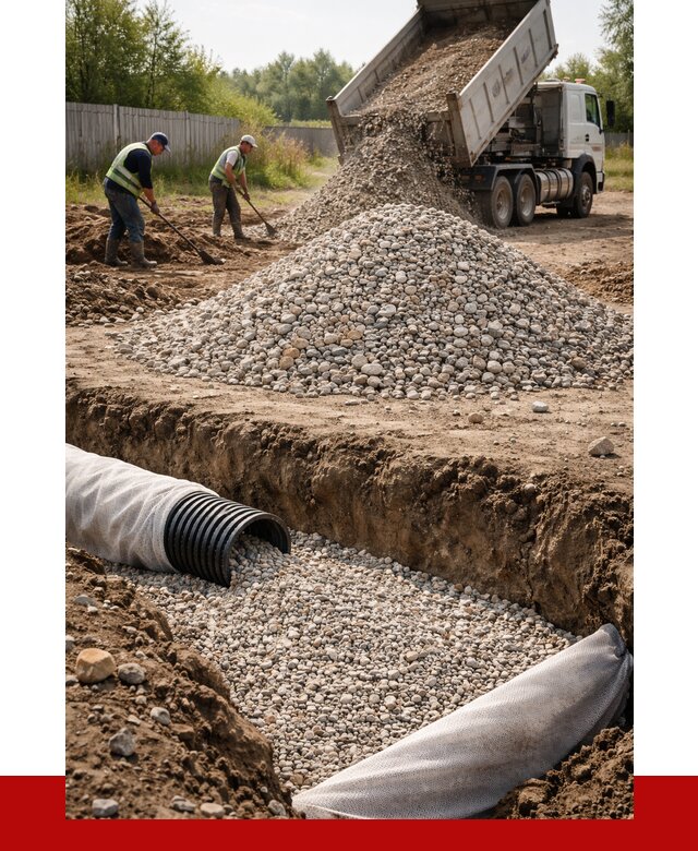 Гравий для дренажа в Ярославле от 2259 р., доставка ПРОНЕРУДРсл