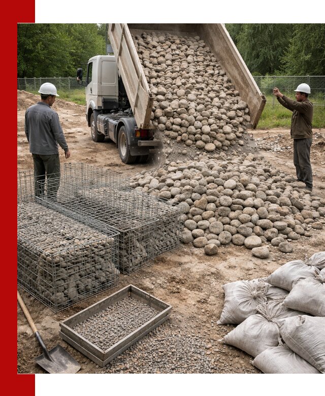 Камень для габионов фракция 70–151 в Ярославле