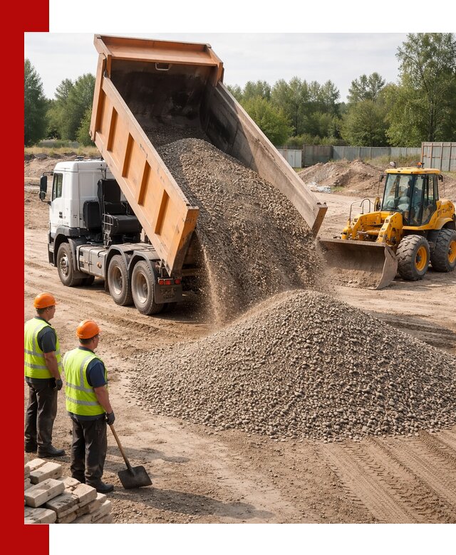 Доставка щебёночно-песчаной смеси ЩПС С7 в Ярославле