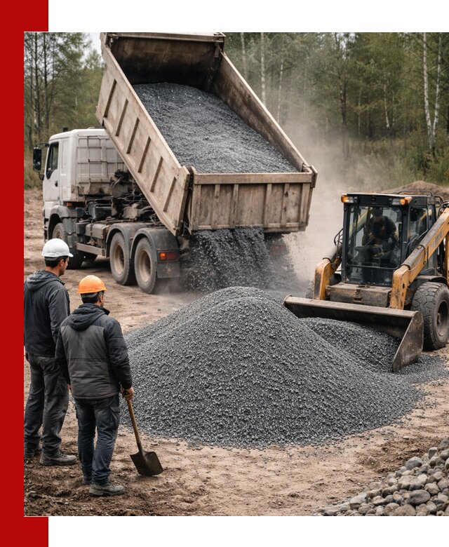 Гранитный отсев 0-5 с доставкой и разгрузкой в Ярославле