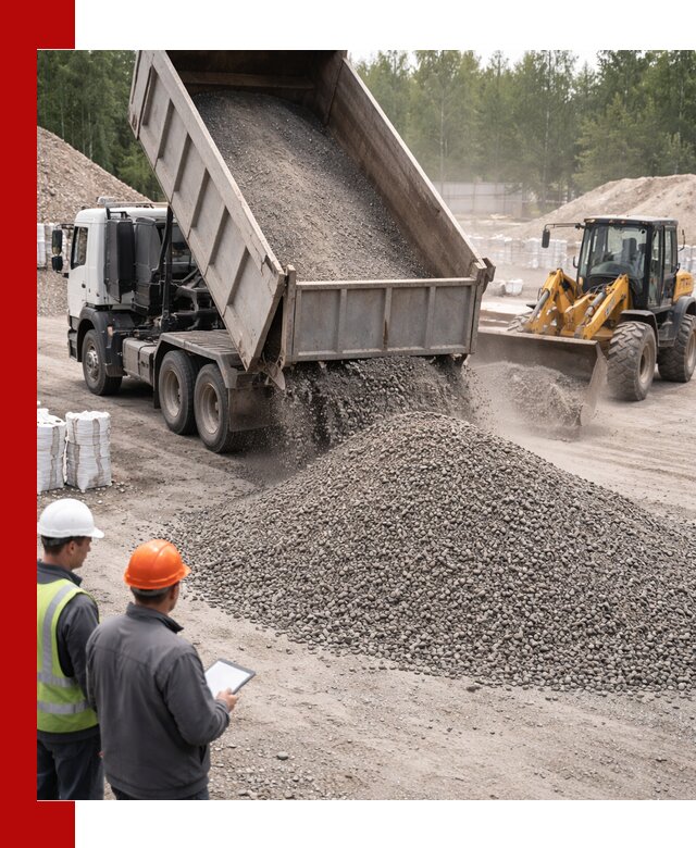 Доставка и продажа гранитного отсева 0-10 в Ярославле