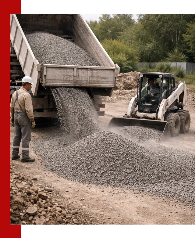 Доставка гравийного отсева 0-5 в Ярославле оптом и в розницу