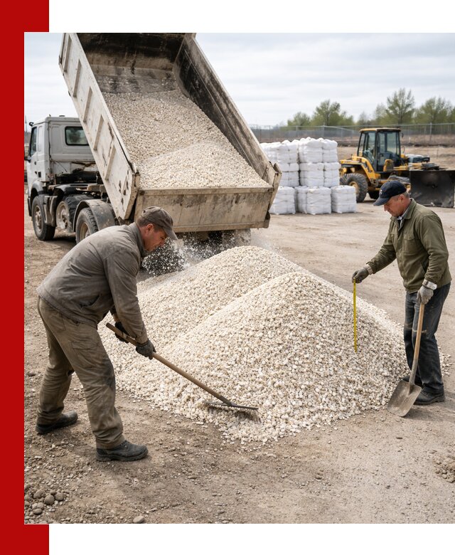 Мраморная крошка с доставкой и разгрузкой в Ярославле