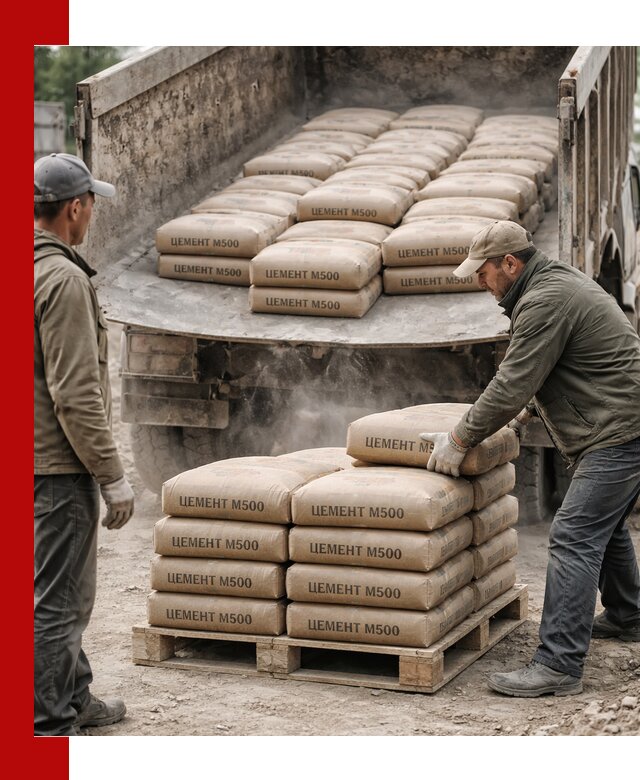 Цемент М500 с доставкой самосвалом в Ярославле