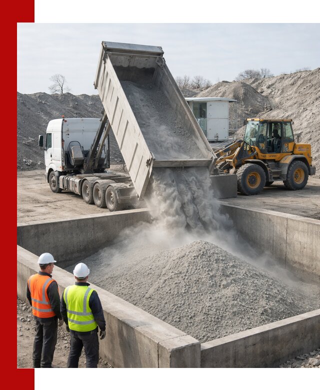 Доставка цемента навалом в Ярославле крупными партиями