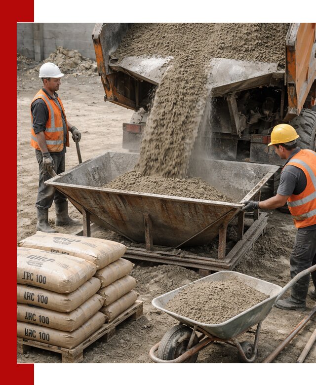 Доставка цементно-песчаной смеси М100 в Ярославле