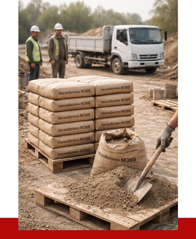 Пескобетон М300 в Ярославле с доставкой от 4775 р. за куб | ПРОНЕРУДРсл