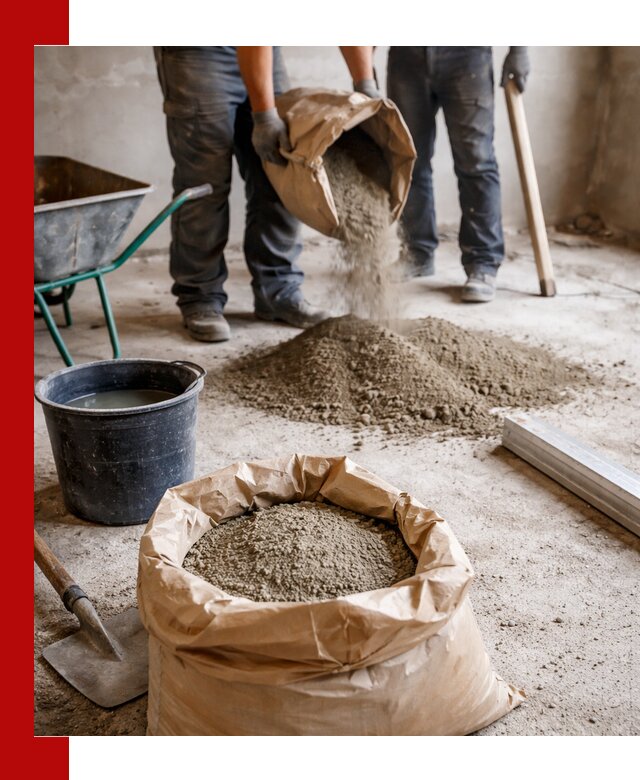 Доставка сухой смеси для стяжки в Ярославле