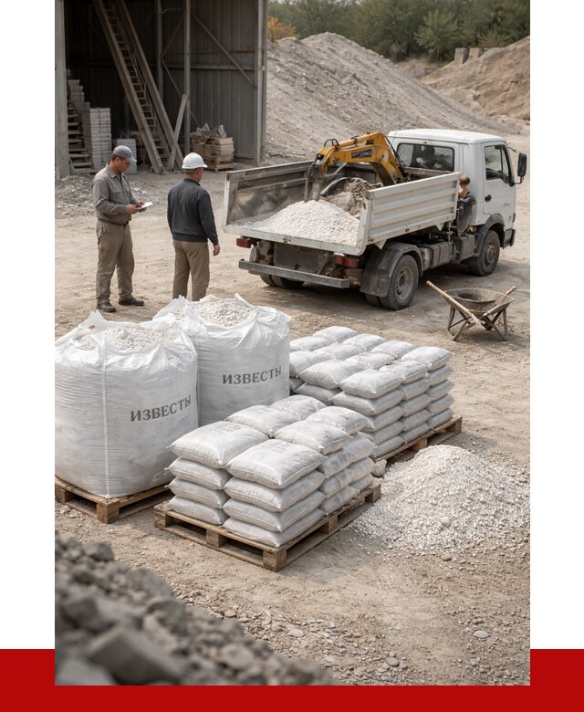 Известь строительная в Ярославле с доставкой от 4313 р. | ПРОНЕРУДРсл