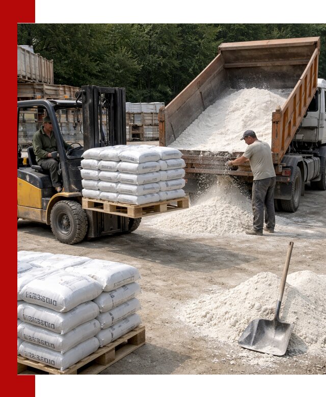 Доставка строительной извести оптом и в розницу в Ярославле