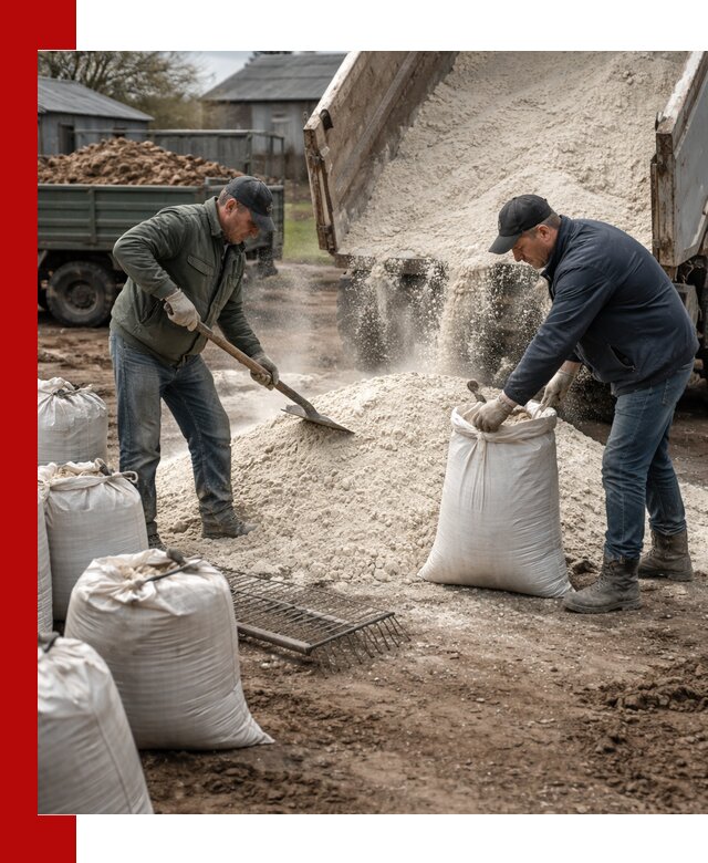 Доставка извести пушонки в Ярославле оптом и мелким оптом