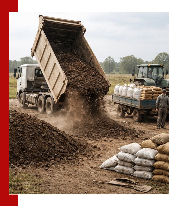 Доставка грунта и удобрений оптом в Ярославле для сельхоз и строительства
