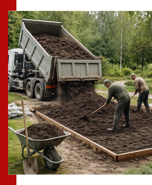 Доставка грунта для озеленения и благоустройства в Ярославле