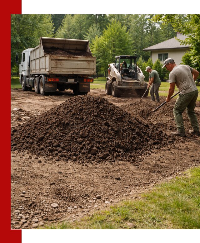 Доставка и укладка грунта для газона в Ярославле