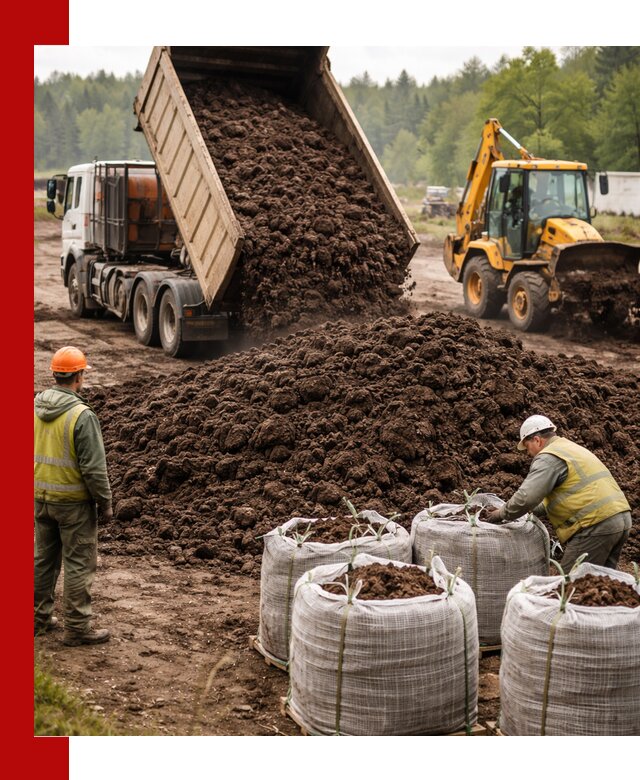 Доставка нейтрального торфа в Ярославле оптом и в розницу