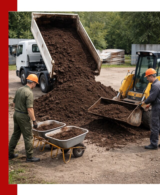 Доставка торфо-земляной смеси в Ярославле для огорода и ландшафта